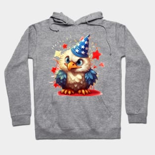 4th of July Baby Bald Eagle #1 Hoodie